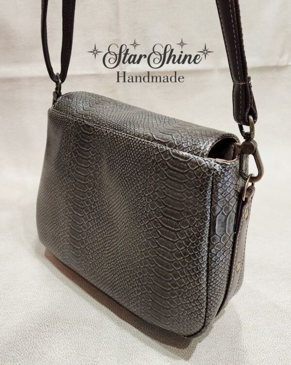 Vegan Snakeskin Lage Penelope Bag