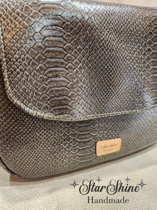 Vegan Snakeskin Lage Penelope Bag