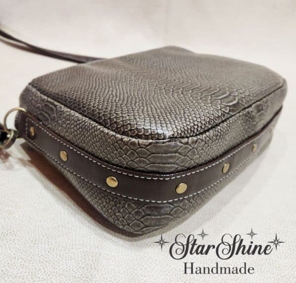 Vegan Snakeskin Lage Penelope Bag