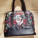 Black and Red Cherry Pinup Handbag