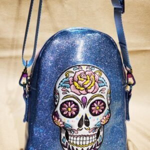 Glittering Sugar Skull Crossbody