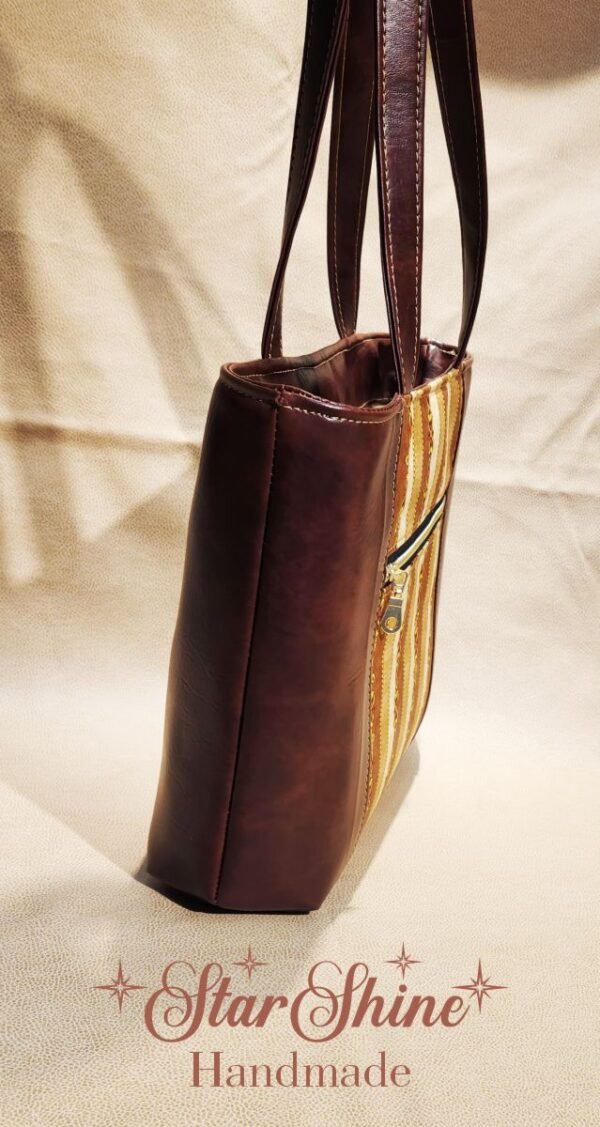 Classic Walnut Brown Urban Tote Handbag