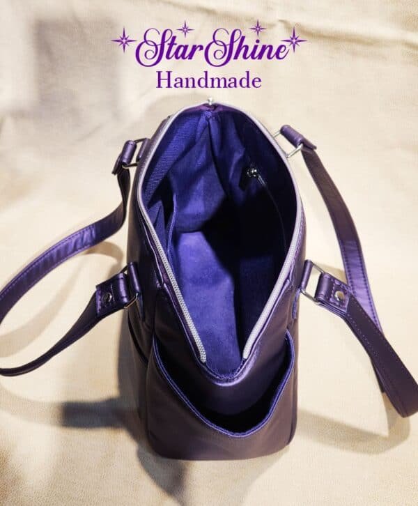 Purple Pearl Shimmer Handbag