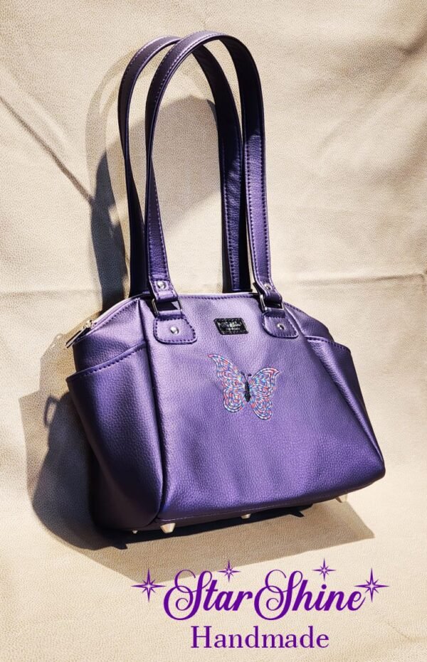 Purple Pearl Shimmer Handbag