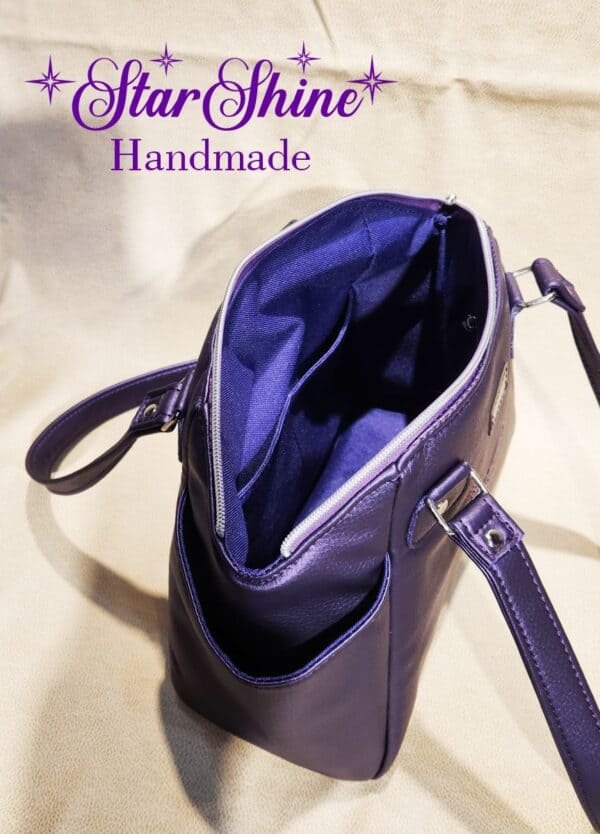 Purple Pearl Shimmer Handbag