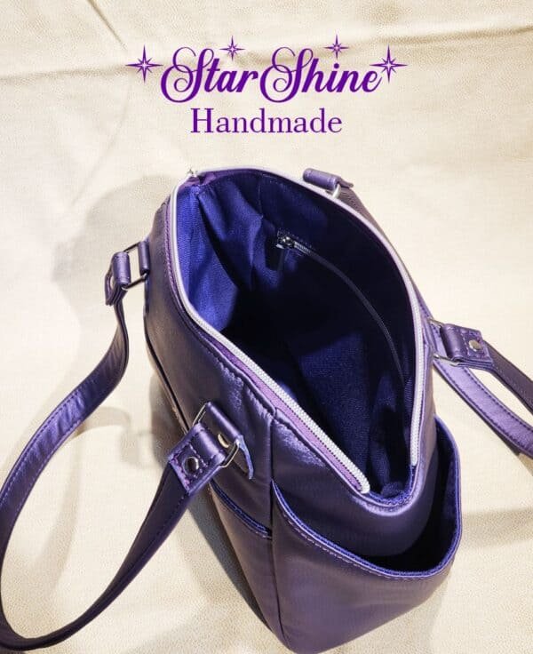 Purple Pearl Shimmer Handbag