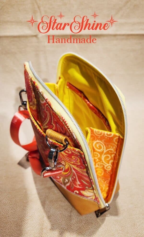 Coral Paisley Crossbody