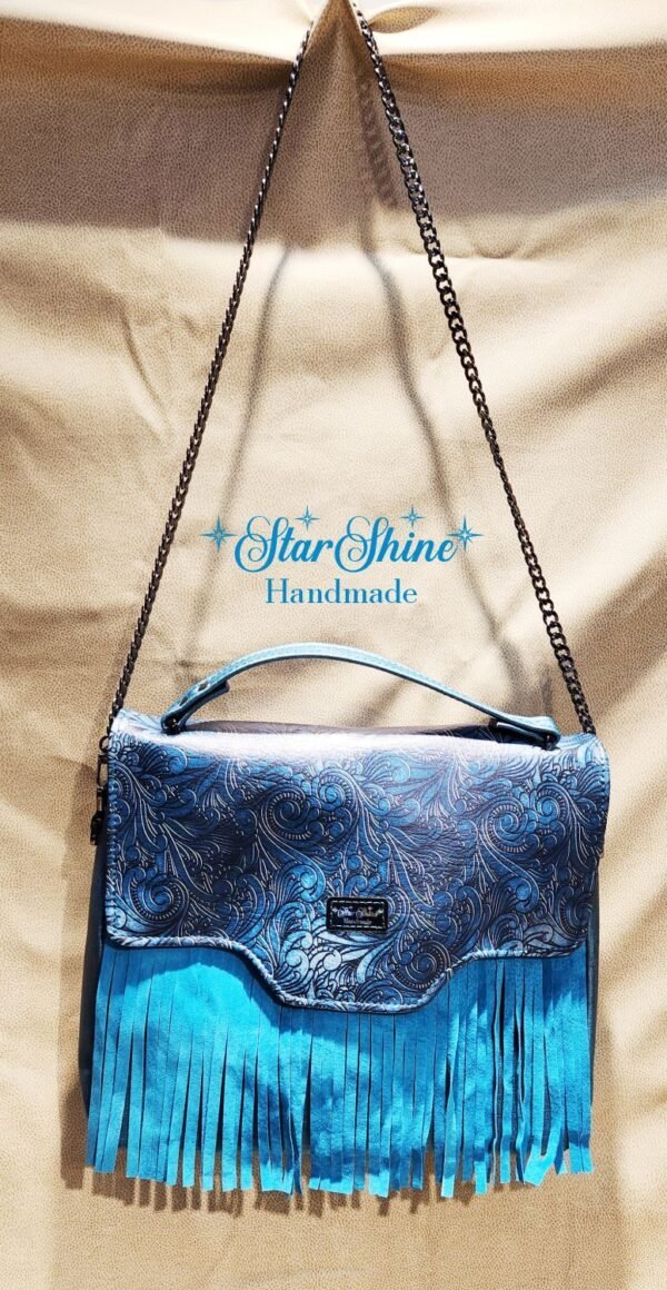 Turquoise Blue Amatista Shoulder Bag -