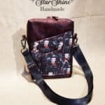 Betty Boop Pixie Crossbody in sparkling red faux leather.