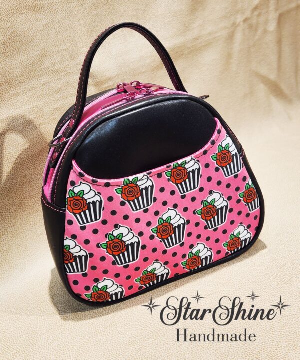 Pink Polka-Dot Cupcake Mini E